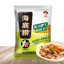 Sichuan sabor Haidilao Sour sopa de carne de vacuno hot pot condimento
